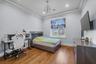 Bedroom with wood finished floors, recessed lighting, a chandelier, and ornamental molding