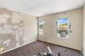 Unfurnished room with carpet floors, a baseboard radiator, and plenty of natural light