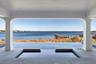 View of patio / terrace featuring a water view