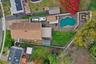 Drone / aerial view of a pool area