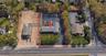 Aerial view of property's location with property parcel outlined