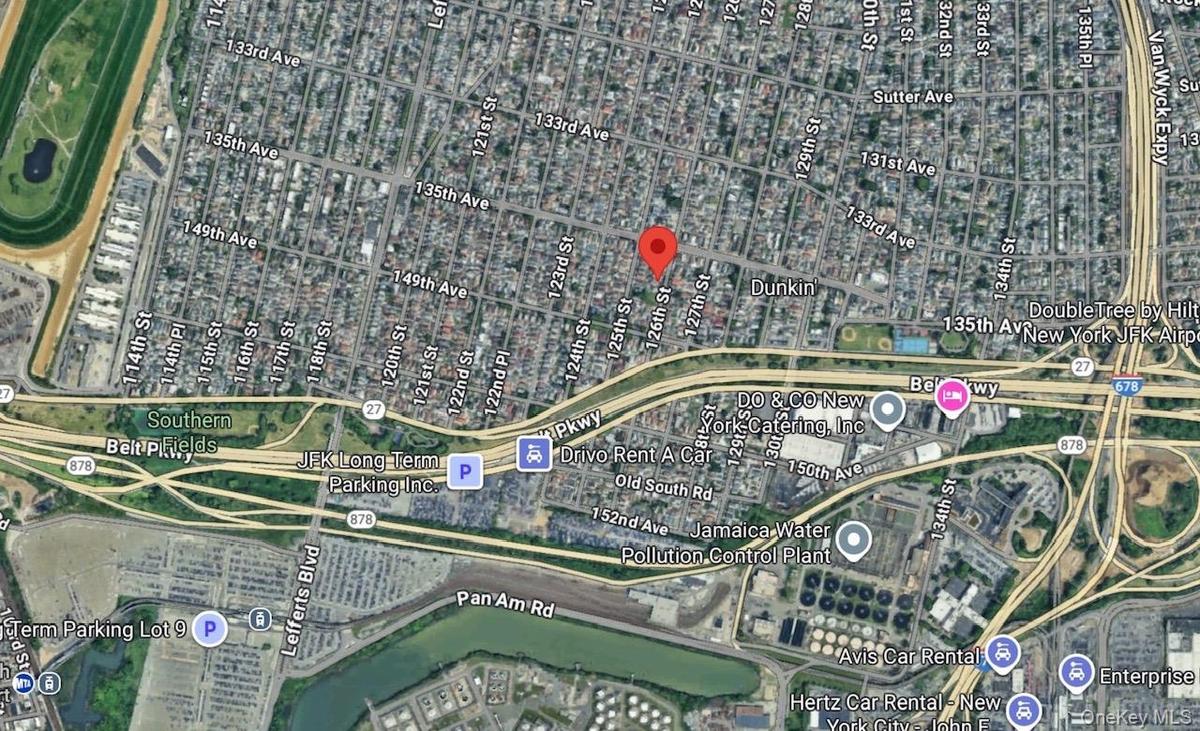 Aerial view of property's location