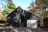 Detached garage with driveway