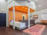 Reception featuring recessed lighting