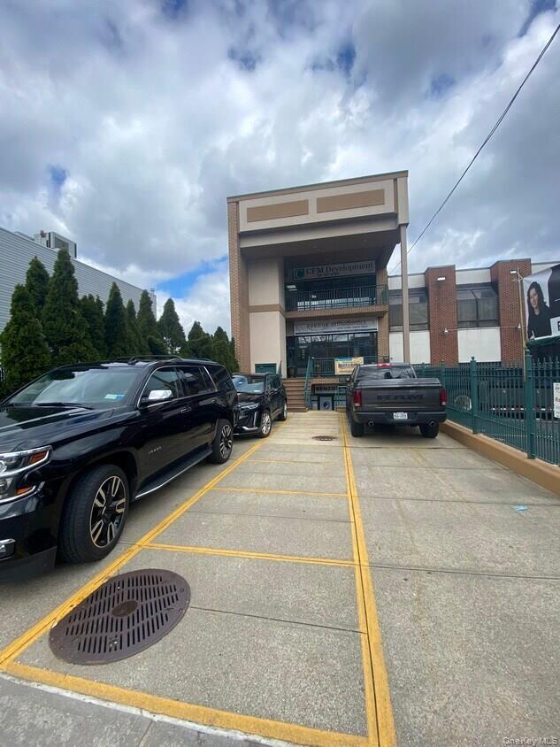 View of uncovered parking lot
