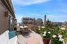 Deck featuring outdoor dining area and a residential view