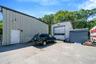 View of detached garage