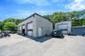 View of detached garage