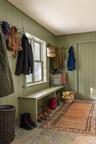 Mudroom featuring stone tile flooring