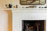 Detailed view of a fireplace