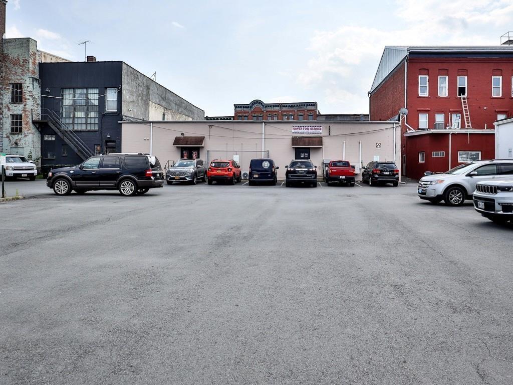 View of uncovered parking lot