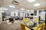 Building lobby featuring a drop ceiling