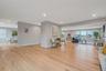 Living room featuring recessed lighting and light wood finished floors