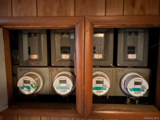 Detailed view of electric panel