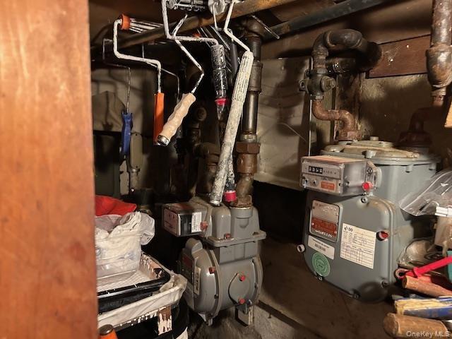 Utility room with gas meter