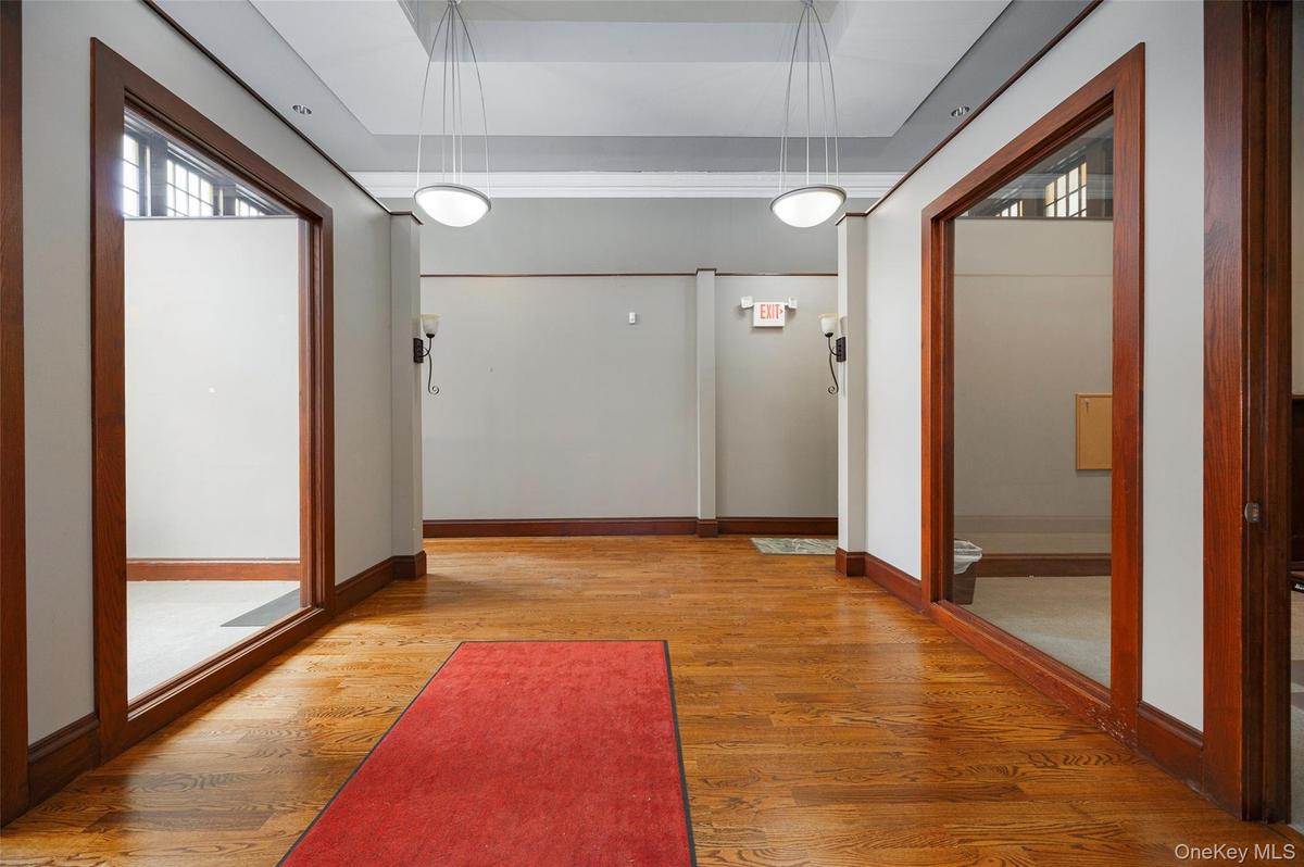 The first floor includes multiple offices, a professional reception area, handicap accessibility, an IT room, and a handicap-accessible restroom. Rear