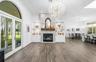 Real brick fireplace