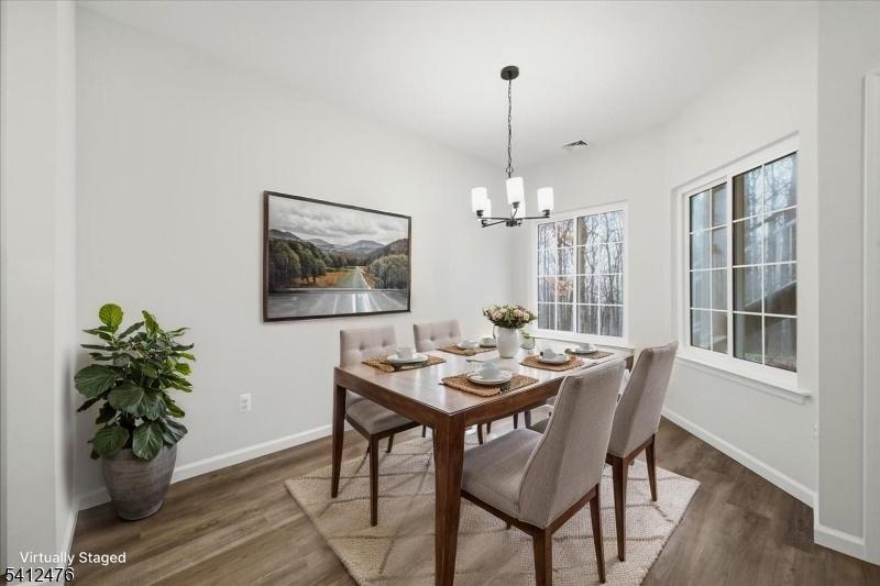 Virtually Staged Dining Room