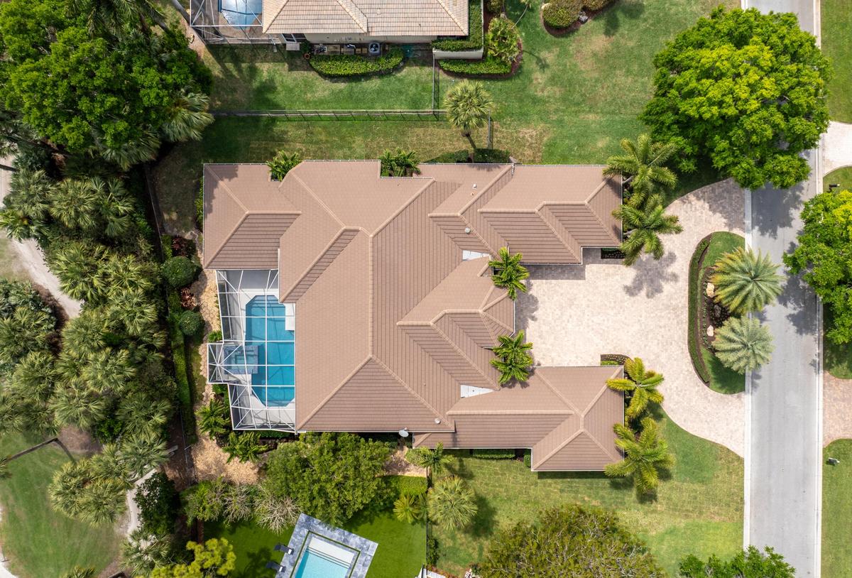 Aerial View with Pool