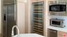chefs kitchen with wine fridge