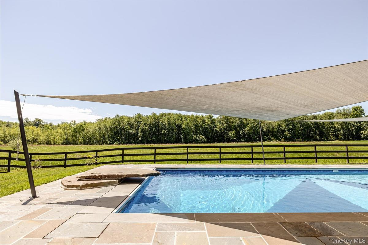 View of pool with a patio area