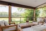 Deck with an outdoor living space
