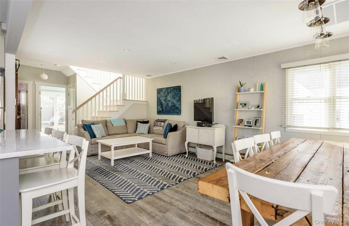 Living room featuring hardwood / wood-style floors