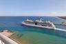 Cruise Ship sailing out of Port Everglades Inlet