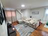 Living room featuring wood finished floors