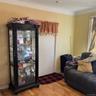 Rear Apt's Living Room. Door to second bedroom pictured here as well.