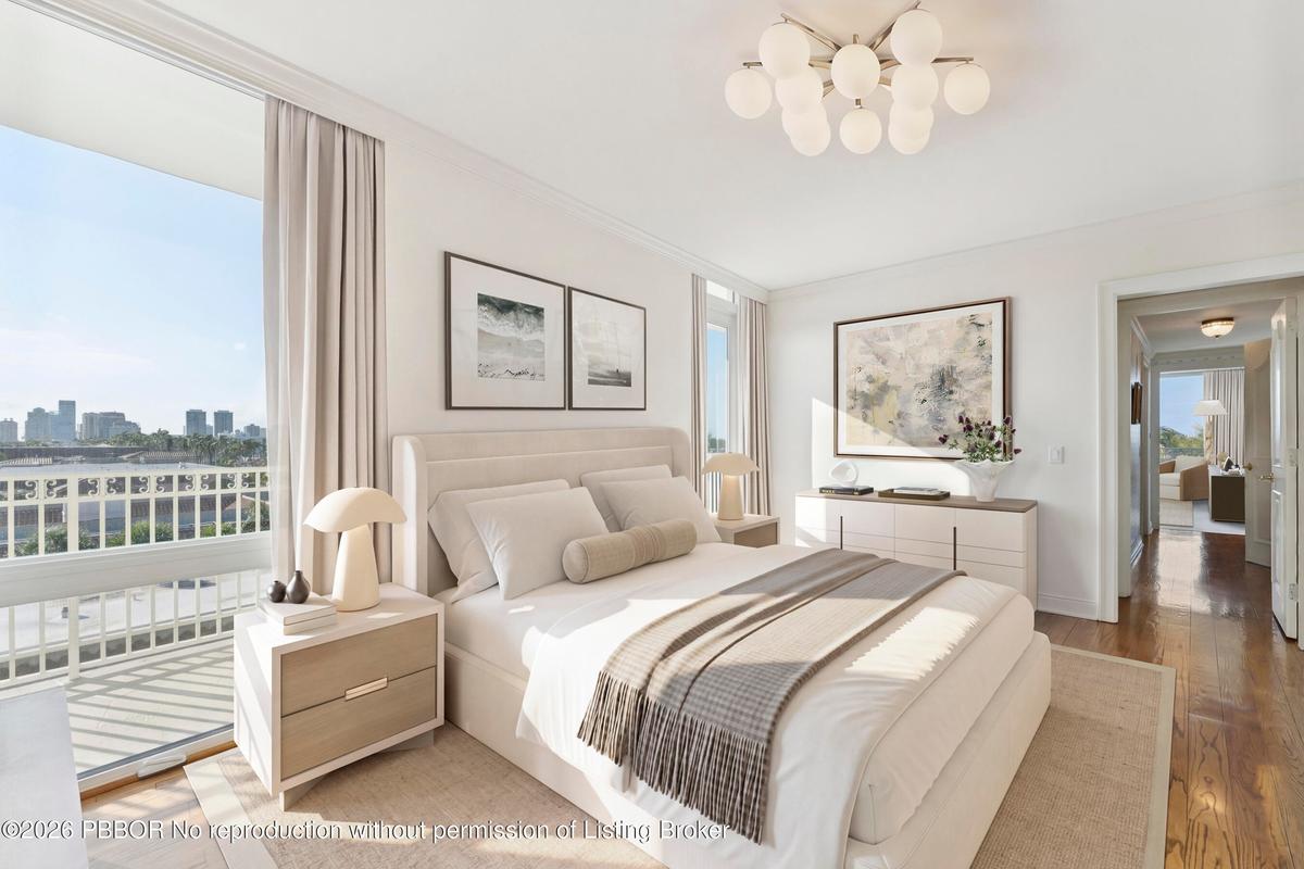 Virtually Staged 3rd bedroom