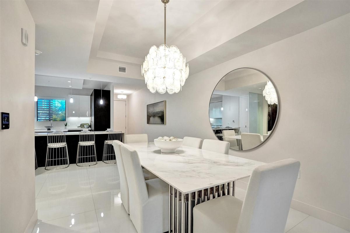 dining area looking towards kitchen area