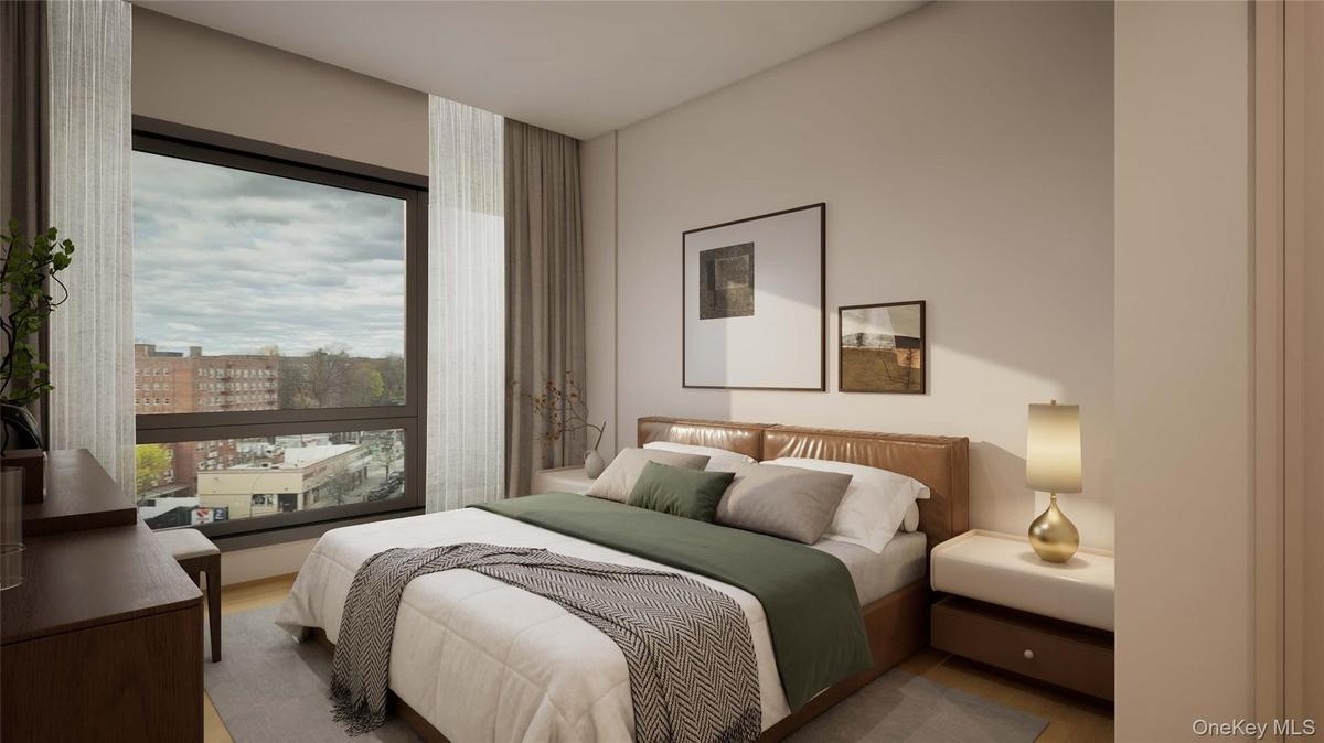 Bedroom with wood finished floors