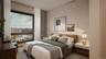 Bedroom with wood finished floors