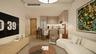 Living room featuring light wood-style floors and recessed lighting