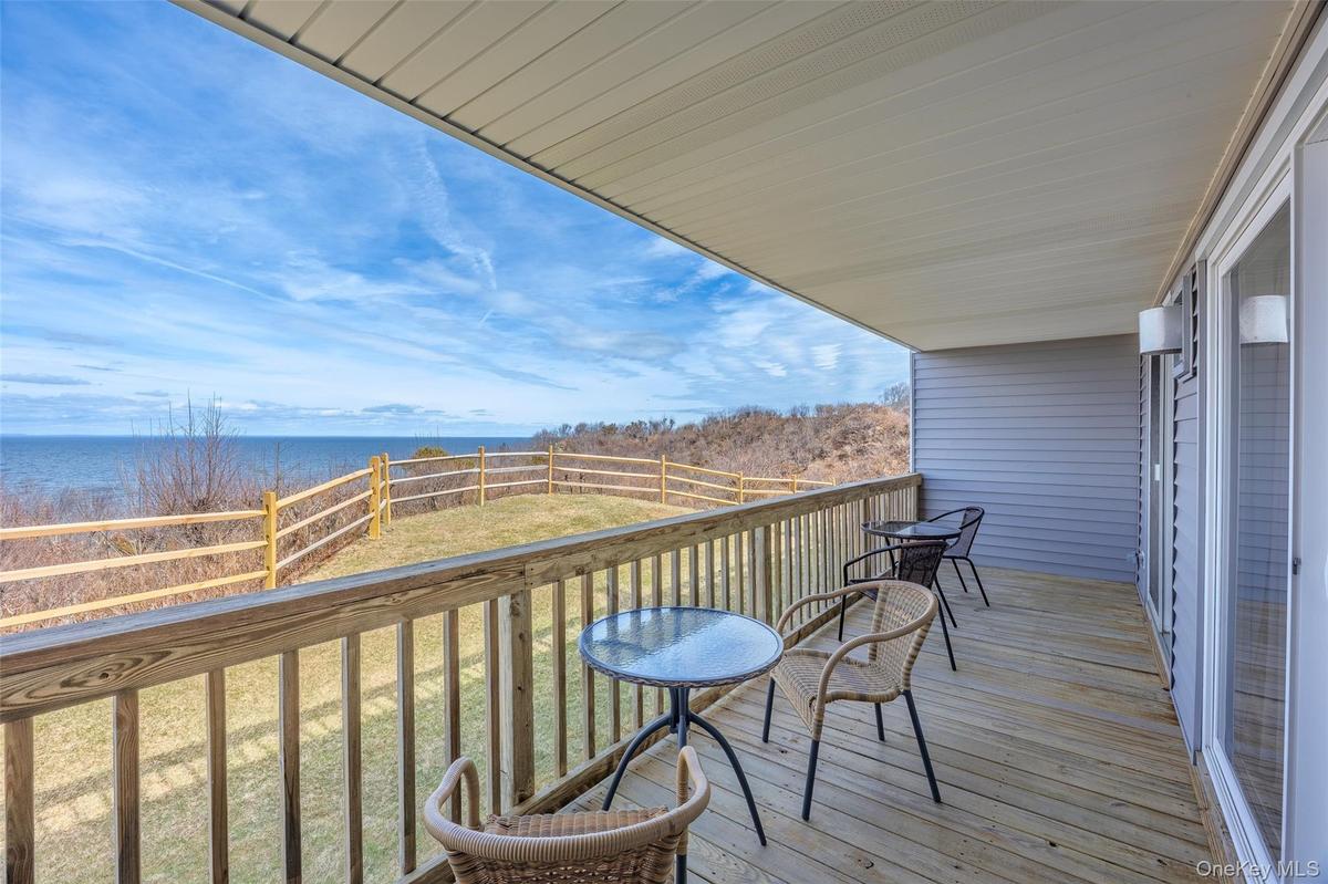 Relax on the deck and enjoy endless Long Island Sound Views.