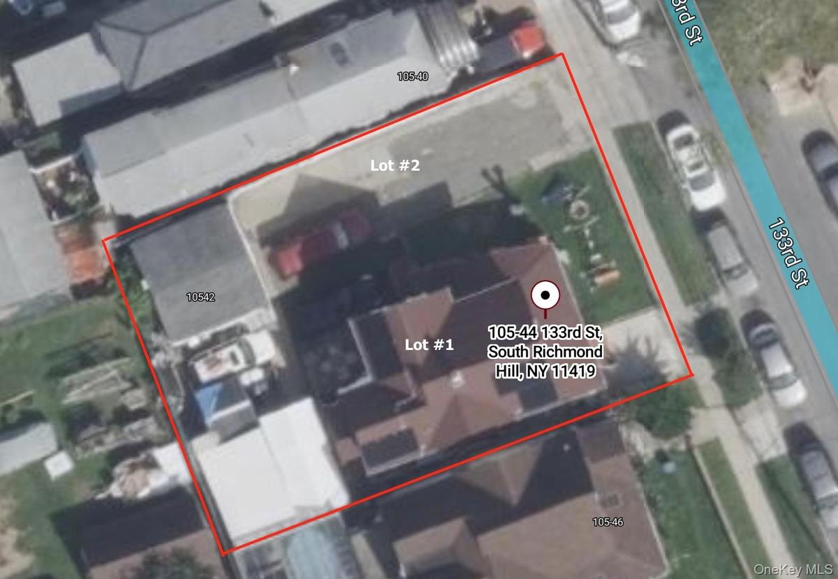 Aerial overview of property's location with property boundaries highlighted