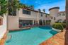 Courtyard pool at entry
