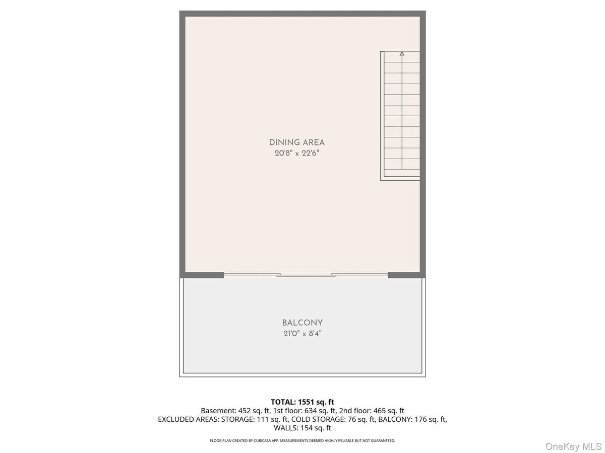 2nd Floor: Dining Area / Balcony