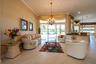 Living Room with Lake views
