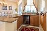 Wet bar with wine cooler