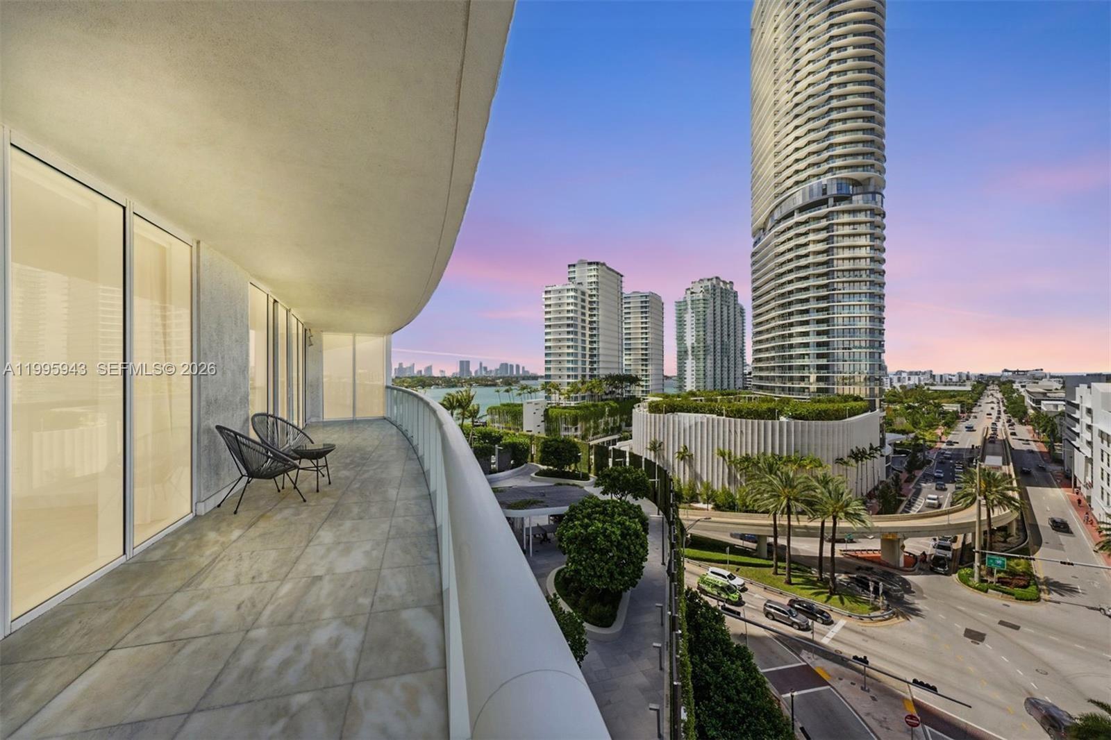 Facing North on the 800 SF wraparound balcony