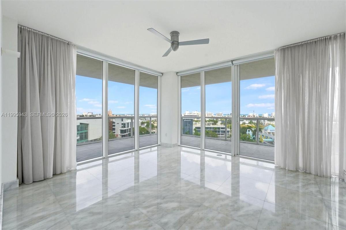 Facing South & East Segment of wraparound balcony