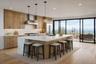 Optional kitchen design for your new build: buy the lot and the approved plans for a custom built 4-bedroom, 3-bathroom custom waterfront home on the 