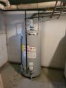 Utility room with water heater