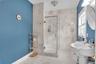 Full bathroom with Marble tiling
