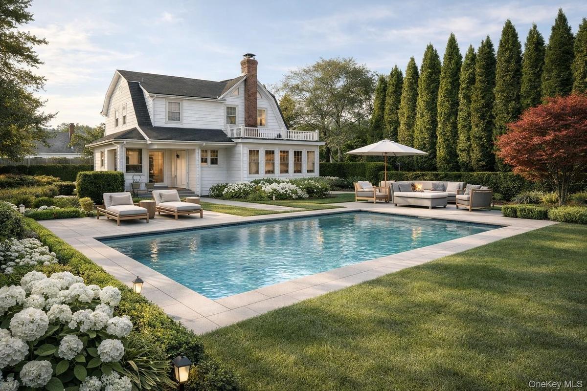 AI Rendering of potential backyard oasis possibilities.