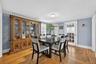 Beautiful mouldings and hardwood floors in the Diining Room. Easy entertaining with access to the Living Room.