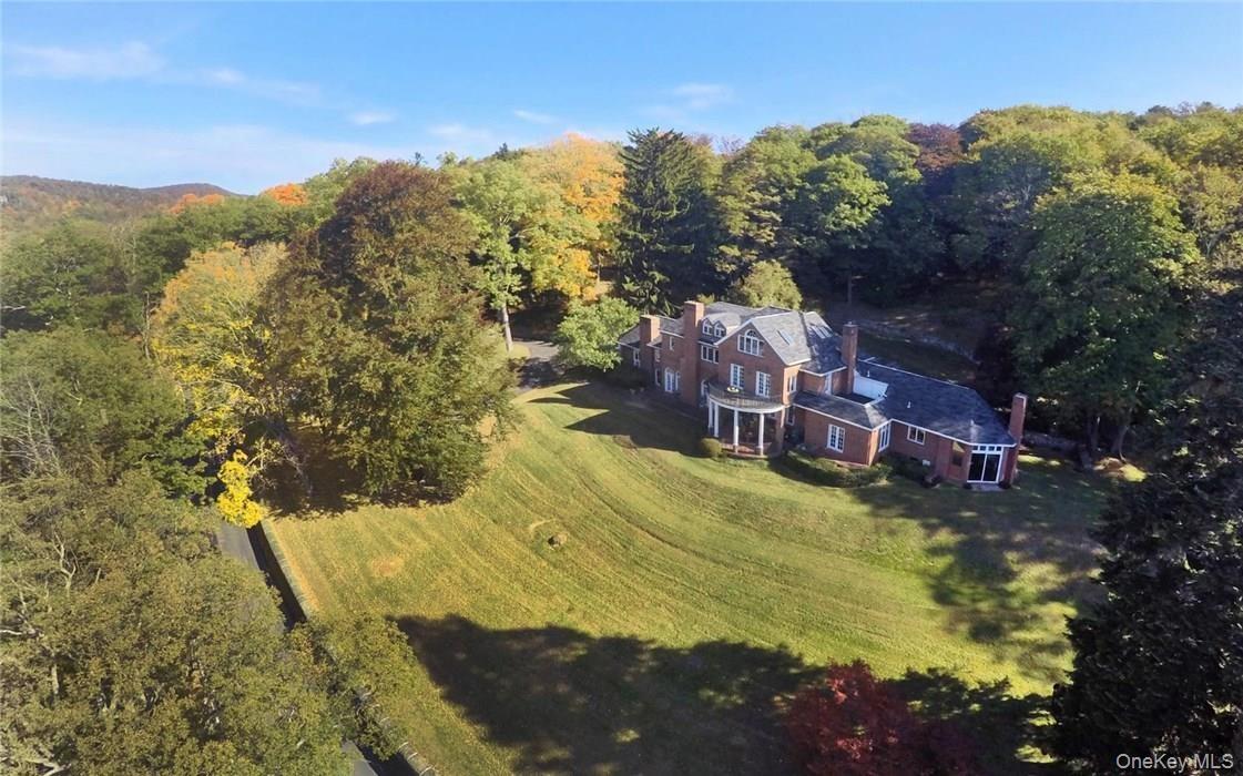 View of the 6.3 acres, historic stone walls and walking paths