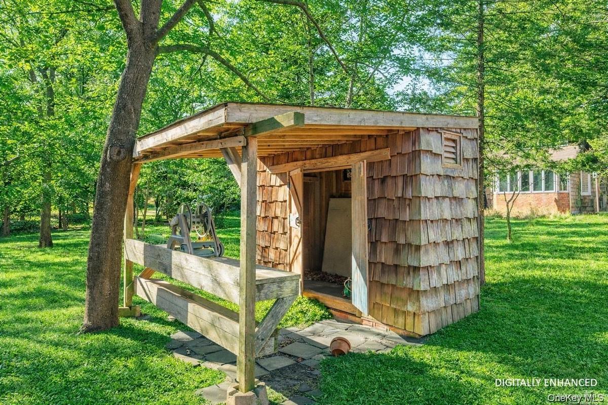 View of outbuilding - Digitally Enhanced